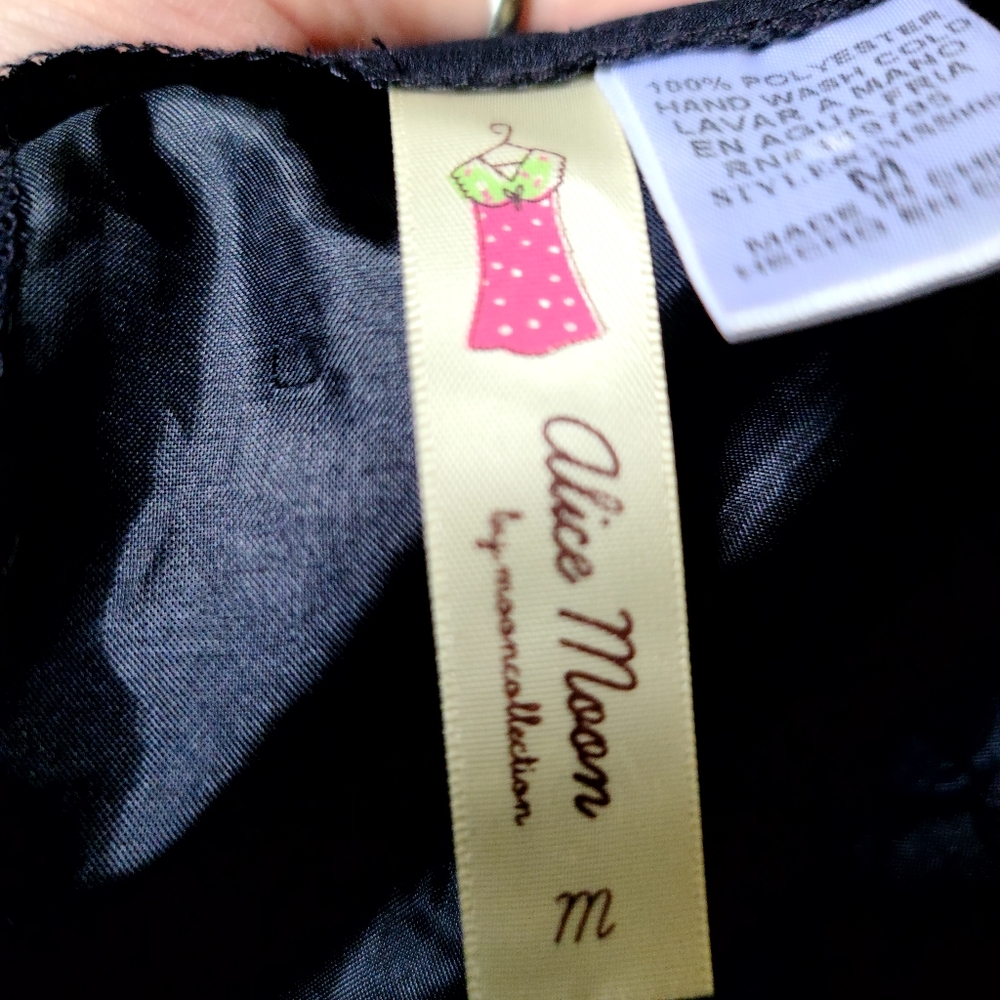 Alice Moon 🌙 ✨️ CUTE black new layered embellished skirt szM - Picture 6 of 6